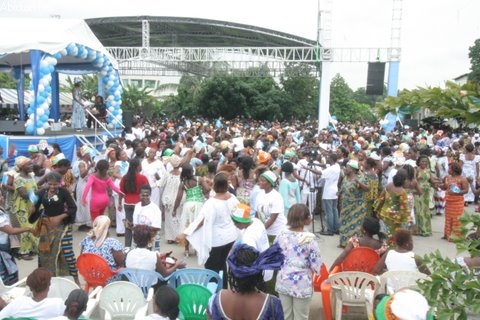 Ce matin, ouverture du  village électoral LMP au Palais de la Culture / Koudou Jeannette : “Nous exposons la vision et le programme du candidat Laurent Gbagbo”